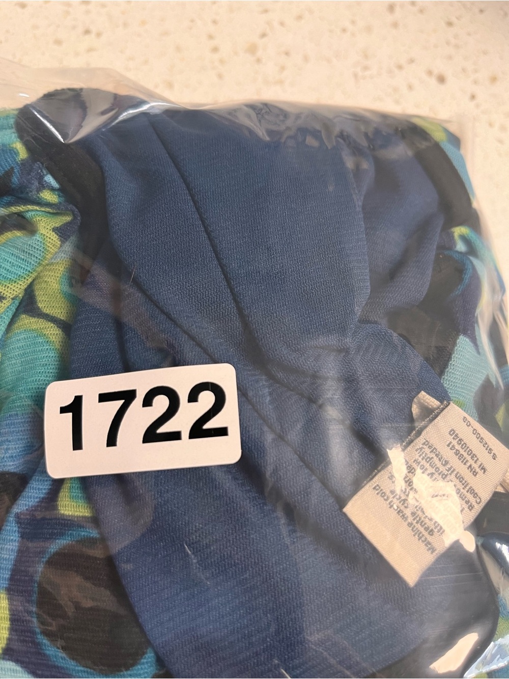 Venezia Teal and Navy Floral Scoop-Neck Tunic - Picture 9 of 9